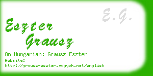 eszter grausz business card